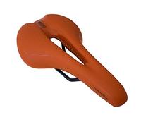 GORIX Selle de vélo Coussin Confortable avec Rail Vélo de Route de Montagne pour Homme et Femme (GX-C19) (Marron foncé)