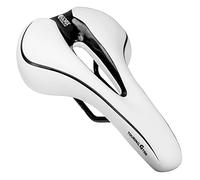 GORIX Selle de vélo Coussin Confortable avec Rail Vélo de Route de Montagne pour Homme et Femme (GX-C19) (Blanc × Noir)