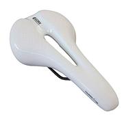 GORIX Selle de vélo Coussin Confortable avec Rail Vélo de Route de Montagne pour Homme et Femme (GX-C19) (Blanc)