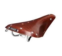 GORIX Selle de vélo en Cuir de Vache cloutée Marron Vintage, amortissant Les Chocs, pour vélo de Route et de Montagne (Vintage1973)