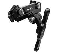 GORIX vélo Porte-bidon Adaptateur Support réglable VTT vélo de Route Guidon Porte-Bouteille d'eau Support de Tige de Selle (GX-SDLBC) (Noir)