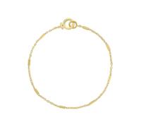 gorjana - Bracelet Tatum - Plaqué or 18 carats - Chaîne délicate avec des accents de barre délicats - Bijoux minimalistes à superposer - Fermeture à charnière sécurisée, One Size, Plaqué or, Non