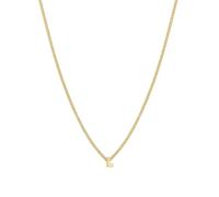 gorjana - Collier Wilder Mini Alphabet - Laiton Plaqué Or 18k ou Argent - Pendentif Initiale Personnalisé - Fermeture Sécurisée - Longueur Réglable - Élégance Intemporelle, 16inch, Plaqué or 18 carats