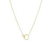 gorjana - Wilshire Adjustable Necklace 18-inch - 18k Gold Plated Brass - Elegant Interlocking Charm - Adjustable Slide Closure - Dainty Layering Staple - Lightweight Daily Wear
