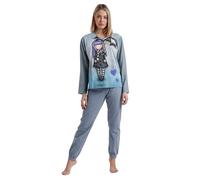 GORJUSS Santoro Pyjama à manches longues Just In Case pour femme, Aqua, XXL
