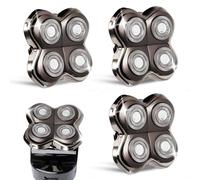 GORLENT Lot de 3 têtes de rechange professionnelles pour rasoirs à tête chauve Gold Silver Pro, Diamond Pro Series - Lames auto-affûtées avec feuille hypoallergénique