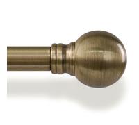 Gormena Tringle à Rideau Extensible Bronze 80-148 Cm,Style Rétro Chic | DiamèTre 25 Mm,Tube rigide, supporte les rideaux occultants lourds,Adapté Pour Chambre,Salon Et Tous Types De FenêTres