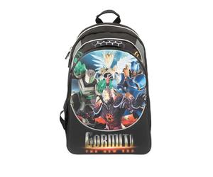GORMITI - Sac à dos avec graphiques interchangeables, 3 compartiments et poches intérieures, poches porte-bouteille, dossier et bretelles rembourrées, 24, Dim 32 x 44 x 19, école primaire
