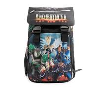 GORMITI - Sac à dos extensible avec dossier confort dos et graphiques interchangeables, poche avant et intérieur,poignée, bretelles rembourrées Dim. 29 x 40 x 13 (+9) Cm. 15/25, école primaire