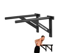 GORNATION Barres Parallèles pour Dips Fixation Murale, Barres de Musculation por Calisthenics, Barre Parallèle Station de Musculation, Home Gym, Dip Support Gym Street Workout (Indoor)