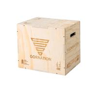 GORNATION Boxe Plyométrique en Bois 3-en-1 - Boîte de Saut Jump Box pour Crossfit, Calisthenics & Home Gym, Plateforme d’Entraînement Fonctionnel à Domicile ou Extérieur