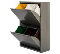 goro Armoire metallique recyclage 4 tiroirs couleur grise