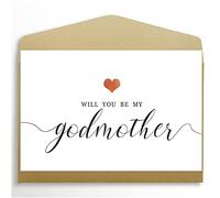 Goroar Carte de proposition pour marraine « Will You Be My Godmother »