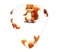 Gorp Squirrel Squad Lot de 12 médiators fins et épais pour guitare, basse, guitare électrique et ukulélé