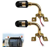 GORPENT 2 Pièces Support de Gyrophare pour Tracteur, Support Pour Feu De Signalisation Forme en L 90°, Tracteur Supports Métallique avec Câble et Capuchon Étanche pour Tracteurs Machines Agricoles