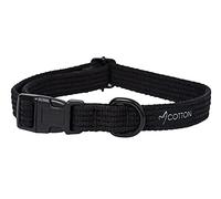 Gorpets Gor Collier en Coton pour Chien Noir Taille L 40-60 cm x 2,5 cm