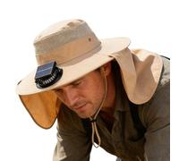 Gorra Con Ventilador Solar - Sombrero Refrigerante Recargable USB Y Solar | Gorra De De Ala Ancha Con Ventilador | Para Senderismo Camping Playa Vacaciones Verano, Transpirable Ligero