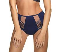 Gorsenia Femme Culotte Slip Brésilien Taille Haute K498 Paradise, Bleu Foncé,L