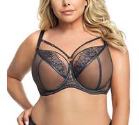 Gorsenia Femme Soutien-Gorge Non-Rembourré Tulle K496 Paradise, Gris,90M