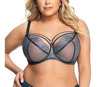 Gorsenia Femme Soutien-Gorge Non-Rembourré Tulle K496 Paradise, Vert,100E