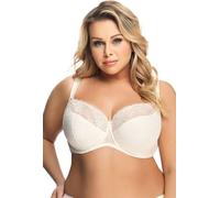 Gorsenia K357 Blanca Soutien-Gorge Semi-Rembourré Feminin Top Qualité Pièce du Set (Culottes Ceonvenantes Disponibles)- Fabriqué en UE, Écru,100F