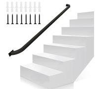 Gorssen 120cm Rail Main Courante For Un Escalier Intérieur En Fer Forgé Métal For Handicapés Rampes Âgées Enfants Extérieur Escaliers Marches Balustrade Extérieur Support Mural
