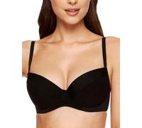 Gorteks Andrea-B1 Soutien-Gorge Pigeonnant, Black, 80E aux Femmes