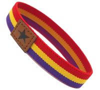GOS Best Supplies Bracelet du drapeau de la République espagnole. Accessoire sans fermoir et élastique pour hommes et femmes. Dimensions : 18 cm.