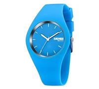 Gosasa Casual Simple Style Silicone Bracelet Femmes Hommes Sports Montres 30M Étanche, Un bleu clair, Sports et loisirs