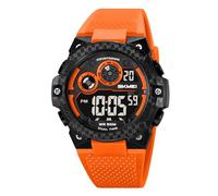 Gosasa Montre analogique numérique à grand cadran pour homme Style militaire Étanche 50 m Chronomètre aiguilles lumineuses LED noir/rouge