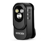 GOSCIEN Pro Lampe de poche rechargeable EDC à clip 500 lumens - Étancheité IPX6, 3 modes d’éclairage, recharge USB-C magnétique - Pour cyclisme, urgences, extérieur et plus (Noir)