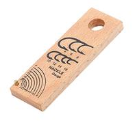 GOSER Hameçon en Bois règle de pêche hameçon jauge léger hameçon de Mesure règle de Contraste Outil de de Mouches de Poisson