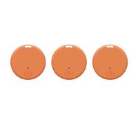 GOSER Lot de 3 Traceurs GPS pour Véhicules, Localisateur de Clés, Traceur GPS, Mini Traceur GPS, Traceur GPS pour Animaux de Compagnie, Orange