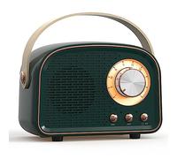 GOSER RéTro Mini Haut-Parleur Bluetooth Lecteur de Musique Classique Son StéRéO Subwoofer Portable DéCoration Haut-Parleurs Maison B