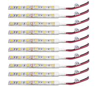 Gosera 10Pcs 10Cm Rouge éTanche 5050 LED Bande de LumièRe Voiture de Bateau Caravane DC 12V