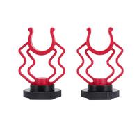 Gosera 2 PièCes Adaptateur de Support de Choc Ondulé pour Microphone Universel Support de Support de Microphone en Plastique Remplacement pour by-Mm1