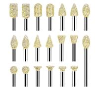 Gosera 20 Pièces de Forets de Meulage pour Accessoires D'Outils pour, Fournitures D'Outils Rotatifs pour Outil de Polissage pour 1/8 Pouces