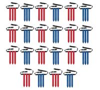 Gosera 22PCS Ceintures de Football Flag pour Compétition D'Entraînement Sportif Bleu + Rouge