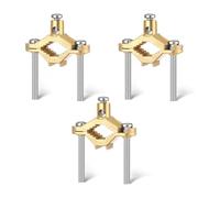 Gosera 3 Pinces de Mise à la Terre en Alliage de Cuivre pour Relier les Électrodes de Mise à la Terre au Tube en Cuivre pour Relier le de Mise à la Terre au Tuyau D'Eau