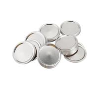 Gosera 50 PièCes Large Bouche 86 MM Jar Couvercles de Mise en Conserve, Couvercles en Argent de Type Fendu à L'éPreuve des Fuites RéUtilisables avec Anneaux de Joints en Silicone