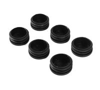 Gosera 6Pcs Cache-Bouchon en Plastique avec Embout De Fermeture pour Bouchon De Tuyau 40Mm Noir