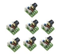 Gosera 7 PCS 25A AC 220V 2000W SCR Module de Régulateur de Tension Électronique Haute Puissance Régulation du Contrôleur de Vitesse du Moteur Réglable