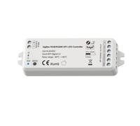 Gosera Contrôleur LED SPI Tuya Zigbee WiFi 5V-24V avec Application, pour Contrôler Jusqu'à 1000 Pixels de Bande LED WS2811 2812B SK6812 RGB/RGBW. Modèle : WZ-SPI.