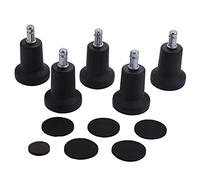 Gosera Haut Profil Glisse De Cloche Remplacement Pour Chaise De Bureau Sans Roues Et Tabouret De Bar, Fixé Stationnaire Roulette Glissante, Paquet De 5