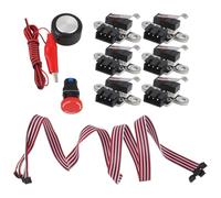 Gosera Kit D'Accessoires Essentiels pour Machine CNC 3018PROVe, ArrêT D'Urgence, Sonde Tactile de RéGlage D'Outil Z, Micro-Interrupteurs