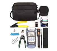 Gosera Kit D'Outils à Fibre Optique FTTH avec Couperet à Fibre -70- + 10DBm Compteur de Puissance Optique Localisateur de DéFaut Visuel 10Mw