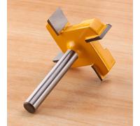 Gosera MèChe de Routeur de SurfaçAge de Panneau D'Aileron de Tige de 8 Mm, Fraise de, Fraise à Surfacer à 4 Cannelures, MèChe de Fraisage, Fraise