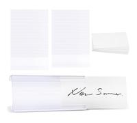 Gosera Porte-éTiquettes pour éTagèRes MéTalliques, Paquet de 30 Clips D'éTiquettes pour éTagèRes MéTalliques en Plastique avec Porte-éTiquettes Amovible en Papier pour éTiquette