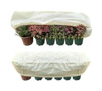 Gosera Protège-Pot Rectangulaire Protège les Plantes sur le Balcon, L'Appui de Fenêtre et les Jardinières de Patio Contre le Gel et le Vent 2 Pièces Cloche de Protection pour Plantes Réutilisable