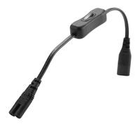 Gosera Rallonge d'alimentation, Iec320 C7 à C8 Rallonge D'Adaptateur d'alimentation avec Commande par Interrupteur avec Interface 8"